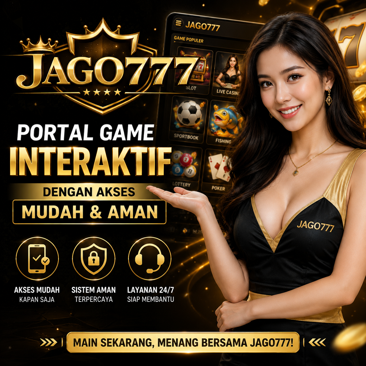 JAGO777: Portal Game Interaktif Dengan Akses Mudah & Aman